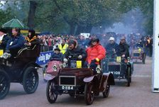 London to Brighton run start. 1904 Humberette