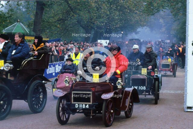 London to Brighton run start. 1904 Humberette. Artist: Unknown.