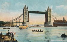 London - Tower Bridge 1908. Creator: Unknown