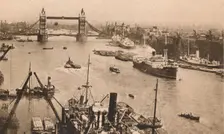 London - Tower Bridge and the Pool c1910