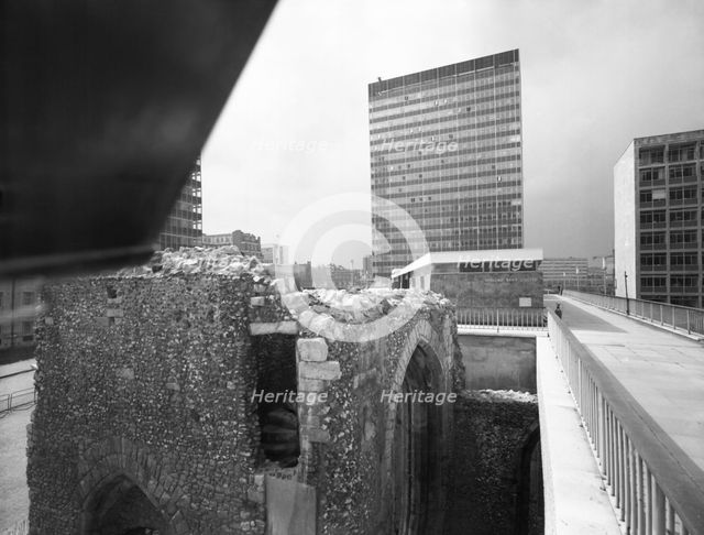 London Wall, City of London, c1955.  Creator: Arthur Charles Kirby Ware.