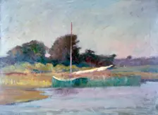 Lone Boat c1868-1917. Artist: Walter Clark