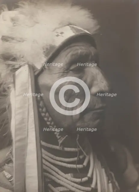 Lone Crow, 1908. Creator: Edward Sheriff Curtis.