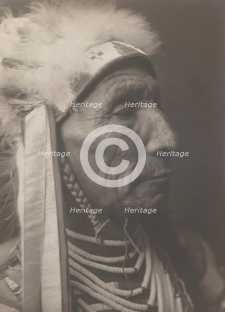 Lone Crow, 1908. Creator: Edward Sheriff Curtis.