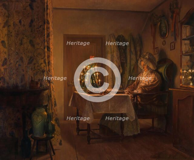 Lonely Christmas. Creator: Freiwirth-Lützow, Oskar (1862-1925).