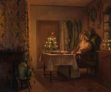 Lonely Christmas. Creator: Freiwirth-Lützow, Oskar (1862-1925)