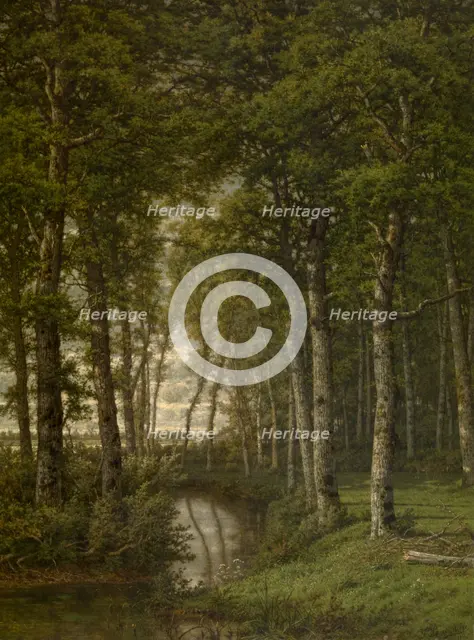 Loneliness. Landscape in the Surroundings of Schilde, 1871. Creator: Jean Pierre François Lamoriniere.