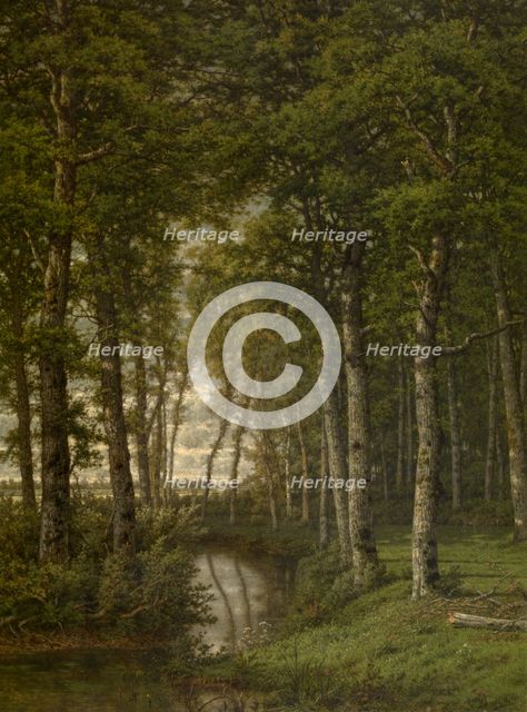 Loneliness. Landscape in the Surroundings of Schilde, 1871. Creator: Jean Pierre François Lamoriniere.