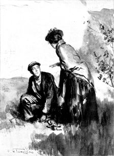 Lonesome Anne: Then Anne stepped out and laid her hand upon him, 1898. Creator: Unknown