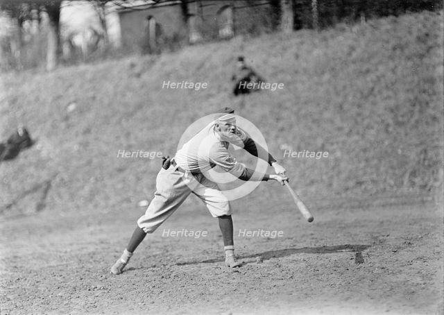 "Long" Tom Hughes, Washington Al, At University of Virginia, Charlottesville (Baseball), c1912-1915. Creator: Harris & Ewing.