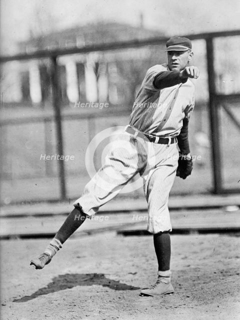 "Long" Tom Hughes, Washington Al (Baseball), ca. 1912-1913. Creator: Harris & Ewing.