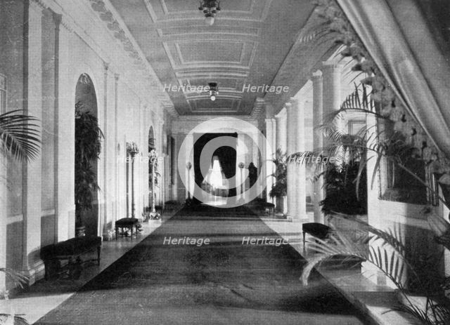 Long corridor, The White House, Washington, USA, 1908. Artist: Unknown