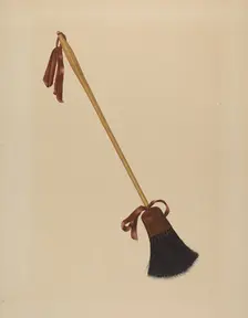 Long Handled Bristle Brush, c. 1938. Creator: Richard Barnett