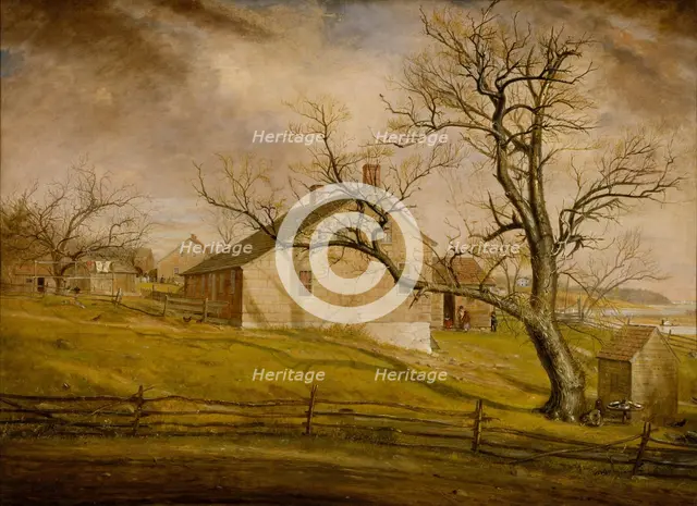 Long Island Farmhouses, 1862-63. Creator: William Sidney Mount.