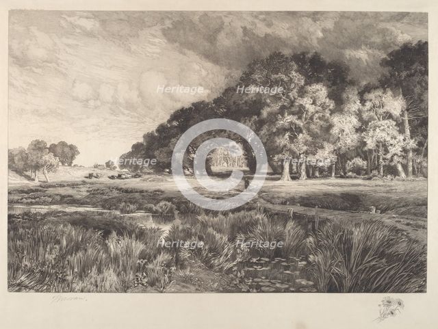 Long Island Landscape, 1889. Creator: Thomas Moran.