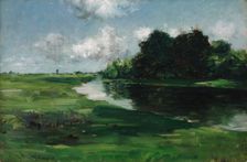 Long Island Landscape after a Shower of Rain (After the Shower), 1889. Creator: William Merritt Chase