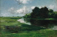 Long Island Landscape after a Shower of Rain (After the Shower), 1889. Creator: William Merritt Chase