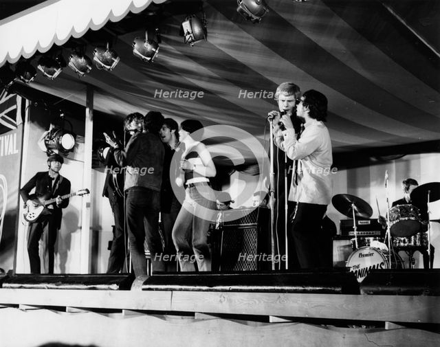 Long John Baldry, The Animals, Steam Packet, Richmond Jazz Festival, London, 1965.  Creator: Brian Foskett.