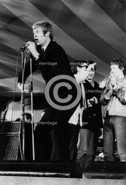 Long John Baldry, Eric Burdon, Stevie  Winwood, Richmond Jazz Festival, London, 1965. Creator: Brian Foskett.