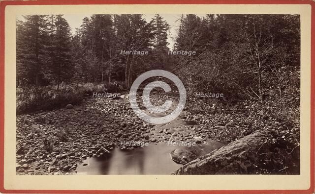 Long Lake, South From Floating Bridge, Printed 1880 circa. Creator: Seneca Ray Stoddard.