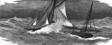 Long-line fishing in the North Sea, Lying-to in a squall 1886. Creator: Unknown
