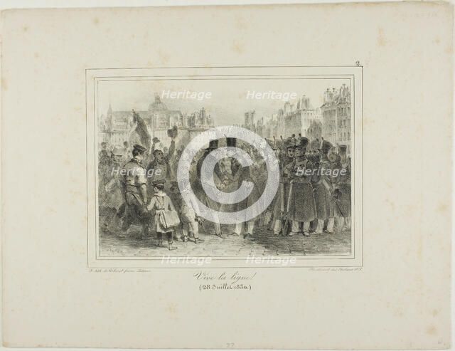Long Life to the Troops!, July 28, 1830. Creator: Auguste Raffet.