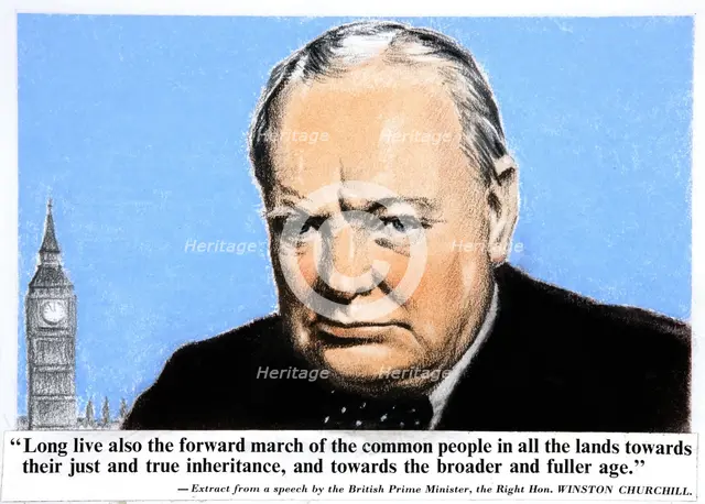 "Long live also the forward march of the common people in all the lands..." , between 1939 and 1946. Creator: Central Office of Information.