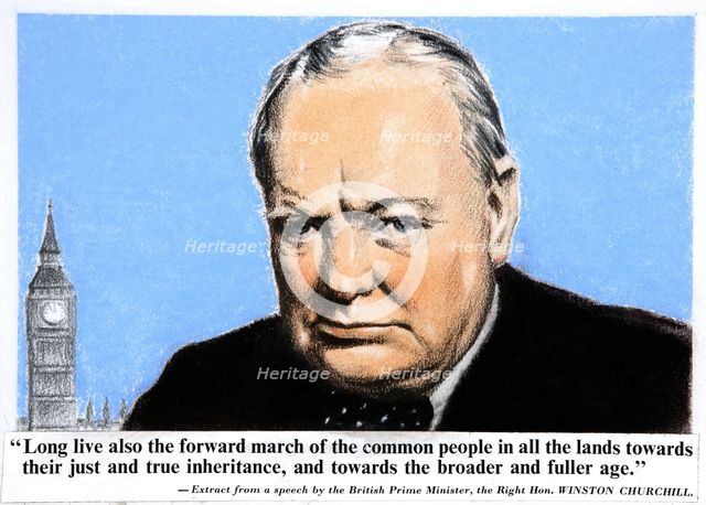 "Long live also the forward march of the common people in all the lands..." , between 1939 and 1946. Creator: Central Office of Information.
