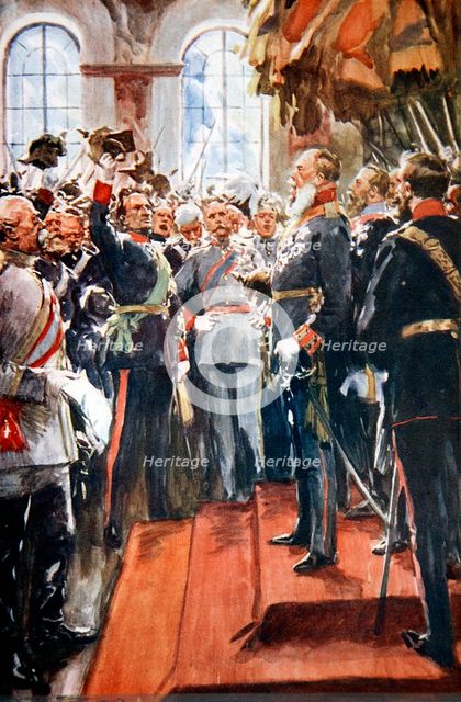 'Long Live his Imperial Majesty Emperor William I', 1913.  Creator: Arthur C Michael.