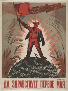 Long live the 1st of May, 1929. Creator: Deni (Denisov), Viktor Nikolaevich (1893-1946)
