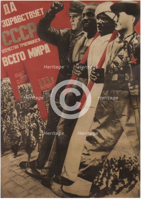 Long live the USSR, 1931. Artist: Klutsis, Gustav (1895-1938)