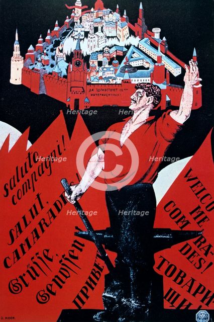 'Long Live the Youth International', 1921.  Artist: Dmitriy Stakhievich Moor