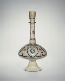 Long-necked Bottle, Egypt or Syria, first half 14th century. Creator: Unknown