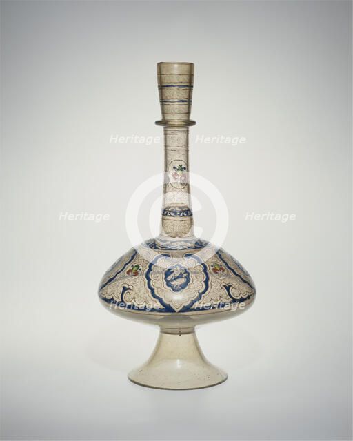 Long-necked Bottle, Egypt or Syria, first half 14th century. Creator: Unknown.