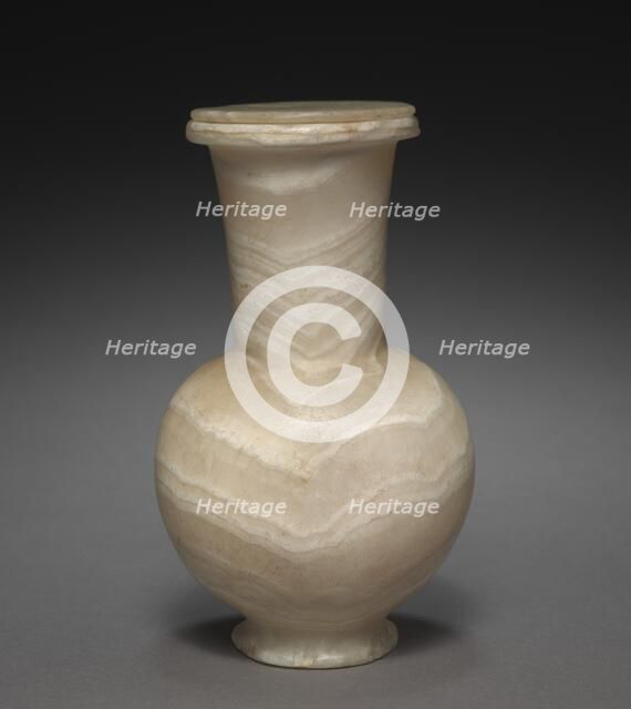 Long-Necked Flask with Lid, 1401-1353 BC. Creator: Unknown.