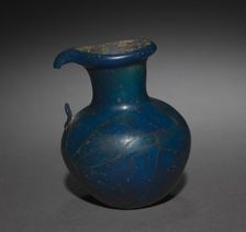 Long-Necked Flask with Strap Handle, 1391-1353 BC. Creator: Unknown