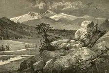 Long's Peak, from Este's Park 1874. Creator: John Karst