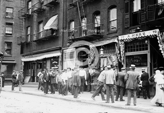 Long shoreman's strike - N.Y., between c1910 and c1915. Creator: Bain News Service.