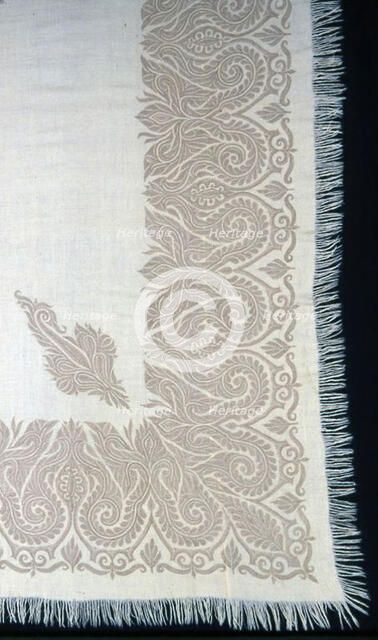 Long Shawl (Turnover), India, 19th century. Creator: Unknown.