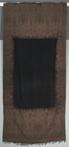 Long Shawl with Galleries, 1830-1835. Creator: Unknown