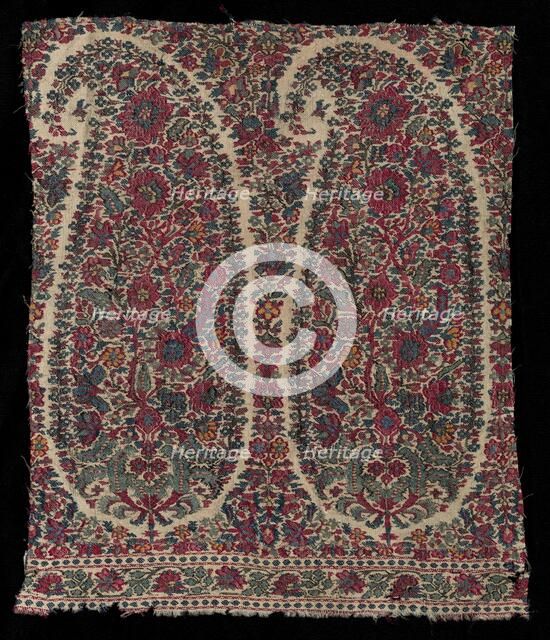 Long Shawl Fragment, 1820-1825. Creator: Unknown.