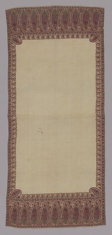 Long Shawl, Kashmir, 1815-25. Creator: Unknown