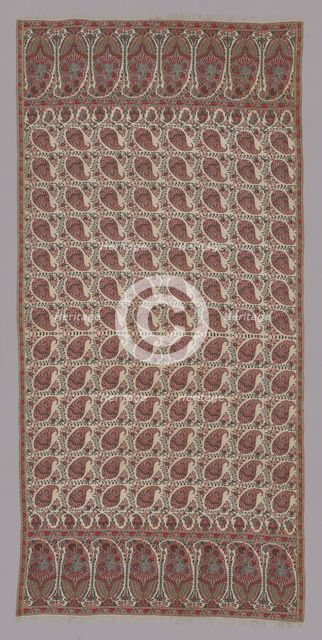 Long Shawl, Norwich, 1820/25. Creator: Unknown.