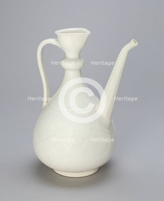 Long-Spouted Ewer with Incised Decoration, Safavid dynasty, late 17th/early 18th century. Creator: Unknown.