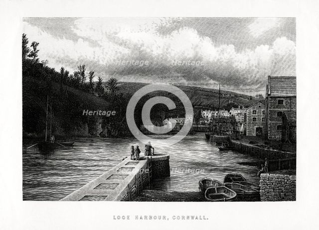 Looe Harbour, Cornwall, England, 1896. Artist: Unknown