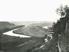 Lookout Mountain and battlefield, Chattanooga, USA, 1895. Creator: J.B. Linn and Company