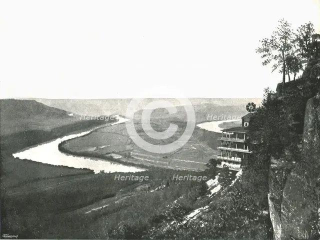 Lookout Mountain and battlefield, Chattanooga, USA, 1895.  Creator: J.B. Linn and Company.