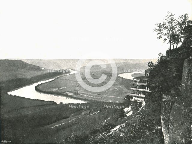 Lookout Mountain and battlefield, Chattanooga, USA, 1895.  Creator: J.B. Linn and Company.