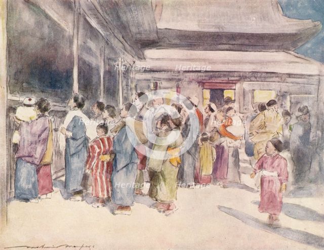 'Lookers-On', c1887, (1901). Artist: Mortimer L Menpes.