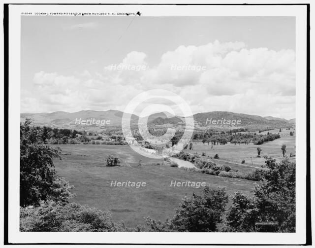 Looking toward Pittsfield from Rutland R.R., Green Mts., Vt., between 1900 and 1906. Creator: Unknown.